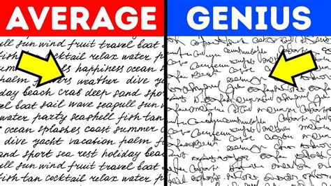 Positive signs of high intelligence. . Why do geniuses have bad handwriting